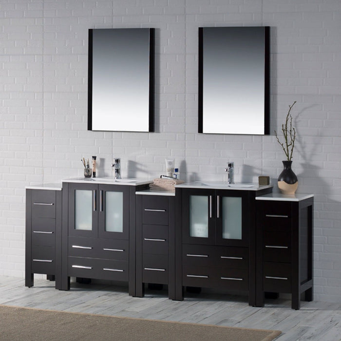 Blossom Sydney 84 Inch Bathroom Vanity with Side Cabinet - V8001 84S 01 - Backyard Provider