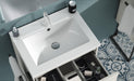 Lucena Bath 24" Décor Tirador Vanity in White, Black, Gray or White and Silver. - Backyard Provider