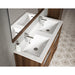 Lucena Bath 64" Décor Cristal Double Floating Vanity in White / Black / Grey - Backyard Provider
