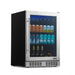 Newair - 24” 224-Can Built-in Premium Beverage Center w/ Color Changing LED Lights NBC224SS00