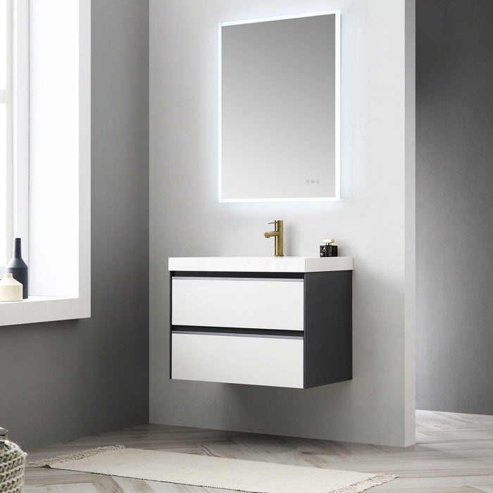 Blossom Berlin – 30 Inch Vanity – Glossy White & Glossy Grey - V8019 30 01 - Backyard Provider