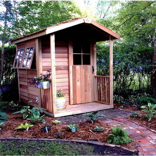 Cedarshed Gardener's Delight Gable Porch Storage Shed - GD69