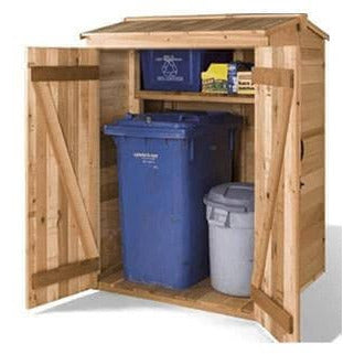 Cedarshed DIY 4x4 Green Pod Wooden Garbage Can & Recycling Bin Shed Kits - GP44