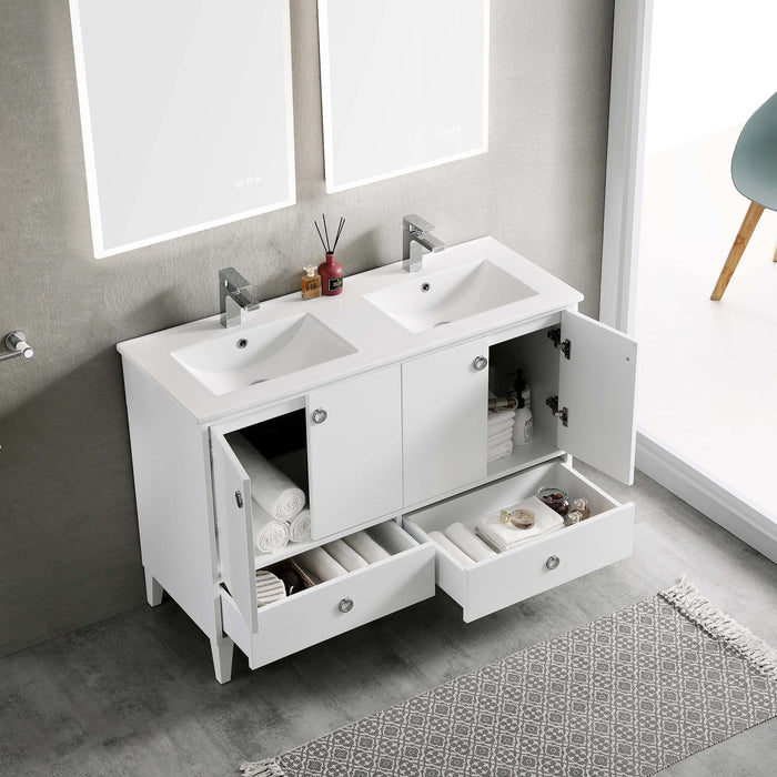 Blossom Lyon 48 Inch Bathroom Vanity – Double Sinks - V8023 48 01D - Backyard Provider