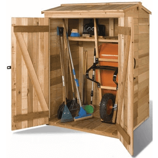 Cedarshed DIY 4x4 Green Pod Wooden Garbage Can & Recycling Bin Shed Kits - GP44