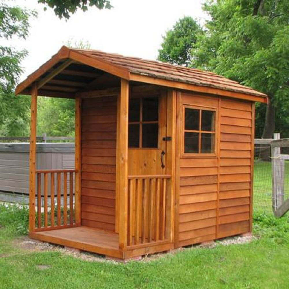 Cedarshed Gardener's Delight Gable Porch Storage Shed - GD69