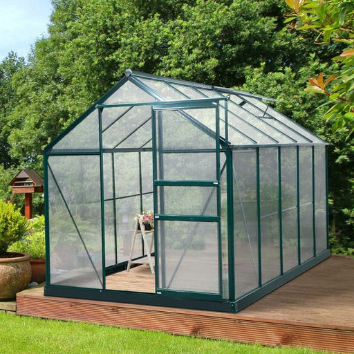 Outsunny 10' x 6' x 7' Polycarbonate Portable Walk-In Garden Greenhouse - 845-059V01