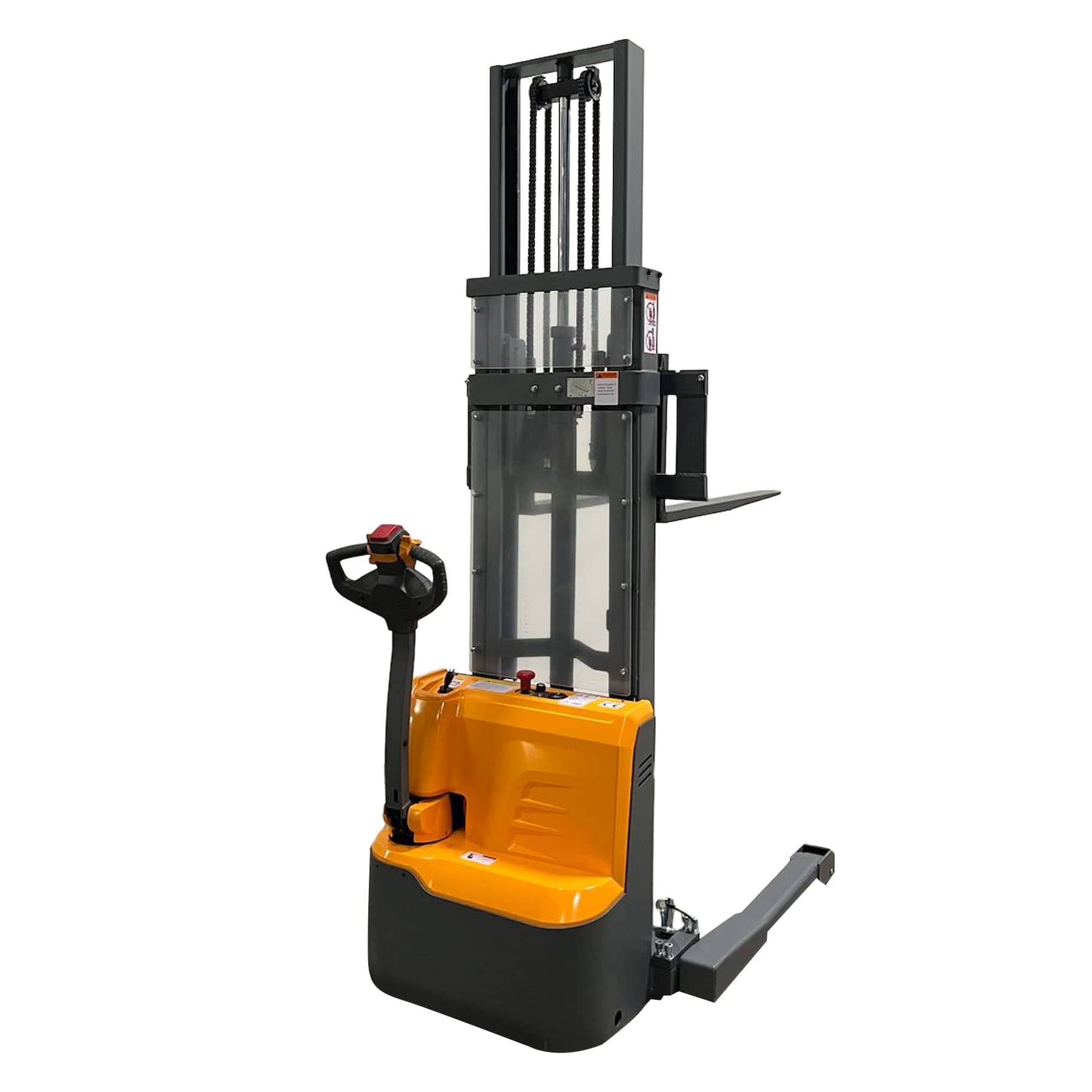 Apollolift Forklift Lithium Battery Full Electric Walkie Stacker 2640lbs Cap. Straddle Legs. 118" lifting A-3035 - Backyard Provider