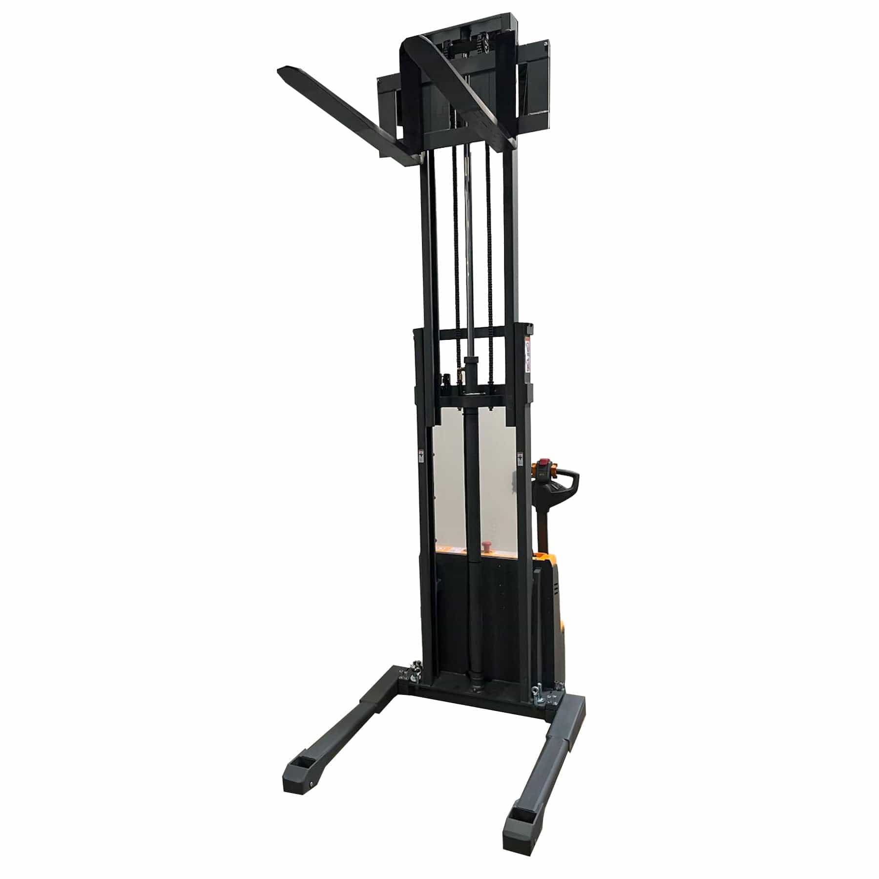 Apollolift Forklift Lithium Battery Full Electric Walkie Stacker 2640lbs Cap. Straddle Legs. 118" lifting A-3035 - Backyard Provider