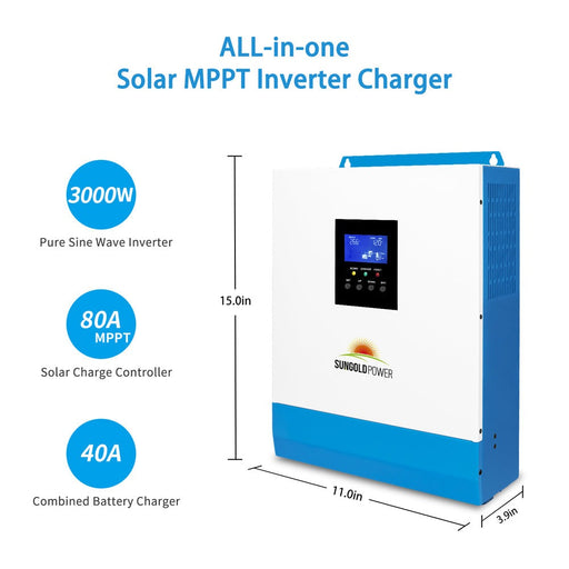 3000W 24V Solar Inverter Charger - SPH302460A