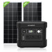 Eco-Worthy 200W 2x Bifacial 100W Solar Panel & 1024Wh Portable Power Station