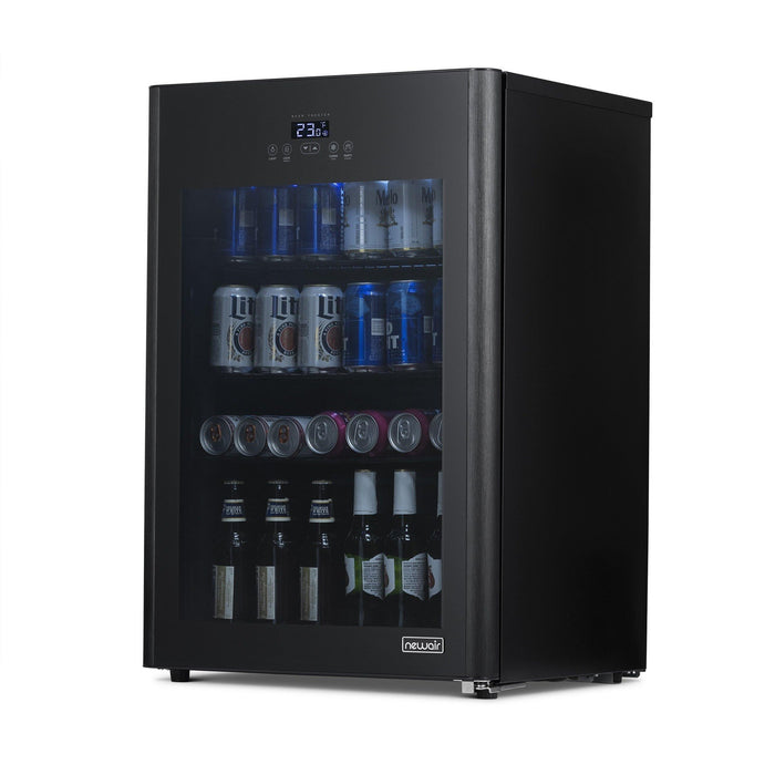 Newair Froster 125-Can Freestanding Black Beverage Center NBF125BK00 - Chills Down to 23 Degrees!