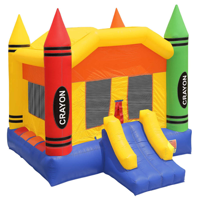 Commercial Crayon Bounce House with Blower by Inflatable HQ - Backyard Provider