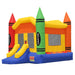 Commercial Crayon Bounce House with Blower by Inflatable HQ - Backyard Provider