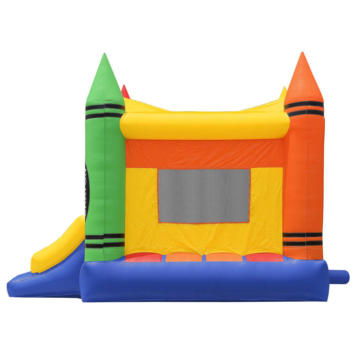 Commercial Crayon Bounce House with Blower by Inflatable HQ - Backyard Provider