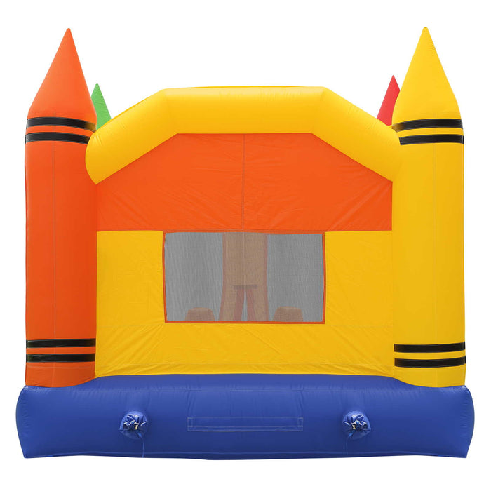 Commercial Crayon Bounce House with Blower by Inflatable HQ - Backyard Provider