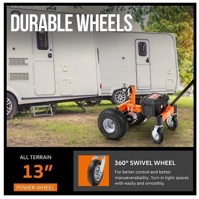 Super Handy GUO092 800W 24V 7Ah 2" Ball Mount 3600 Capacity Self-Propelled Electric Trailer Dolly New