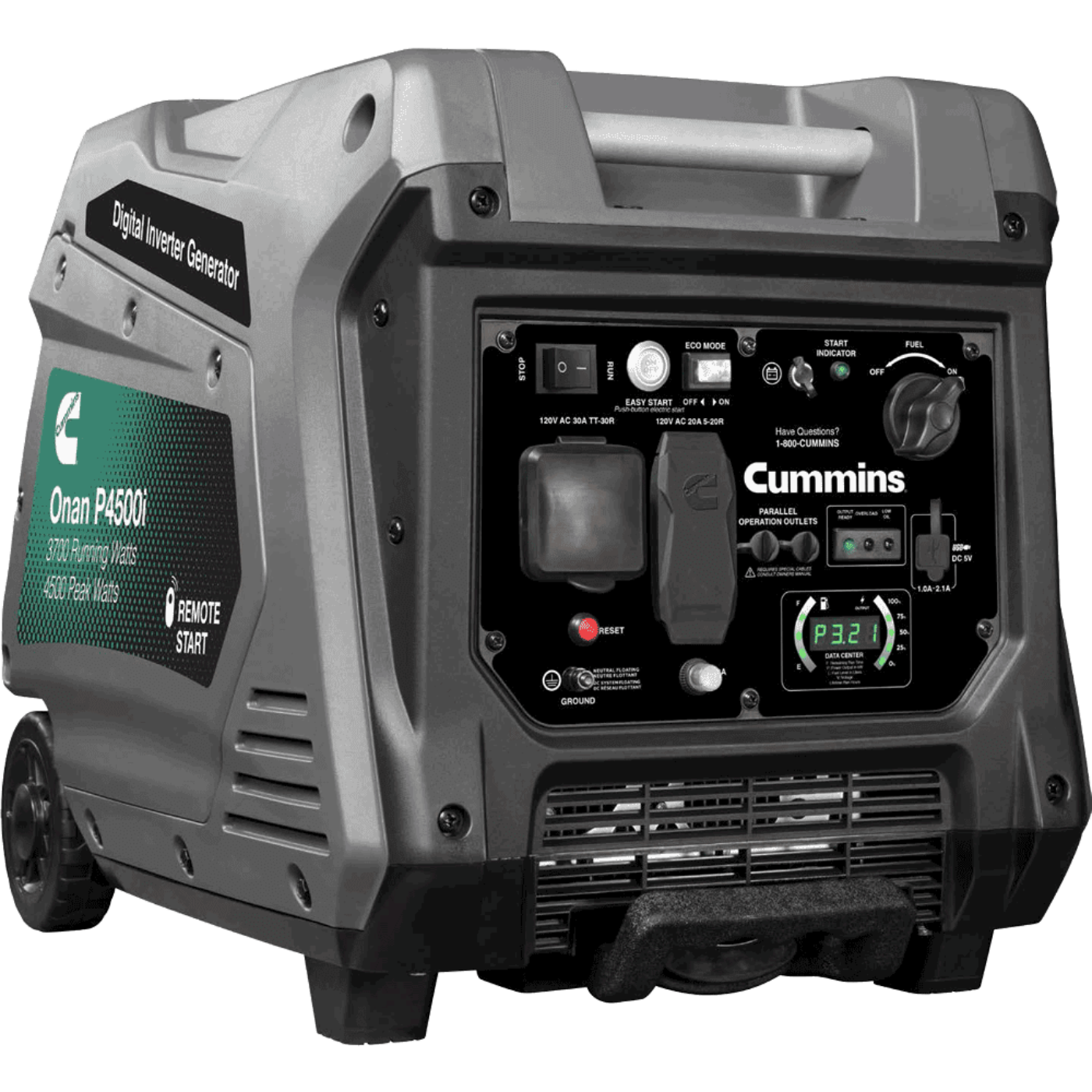 Cummins P4500i 3700W/4500W Onan A058U955 Remote Start Portable Gas Inverter Generator New