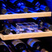 NewAir - 15" 29-Bottle Dual-Zone Wine Cooler AWR-290DB Stainless Steel w/ Beech Wood Shelves