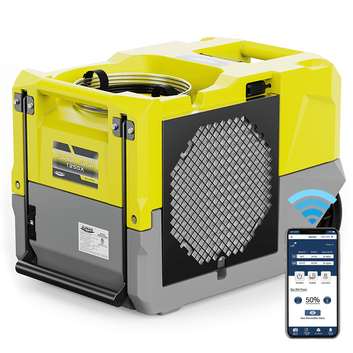 AlorAir® Storm SLGR 1250X | Smart WiFi Dehumidifier 264 PPD High Performance Dehumidifier - Storm SLGR 1250X-Yellow