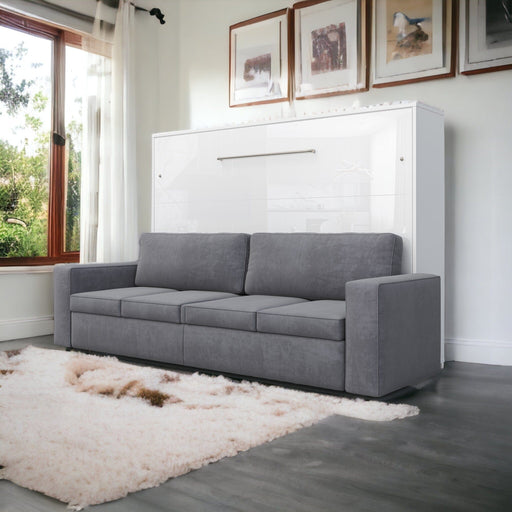 Maxima House Horizontal Murphy bed INVENTO with a Sofa, European Queen - IN015W-G - Backyard Provider