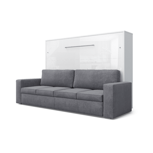 Maxima House Horizontal Murphy bed INVENTO with a Sofa, European Queen - IN015W-G - Backyard Provider