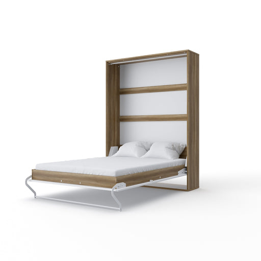 Maxima House Vertical Murphy Bed Invento , European Full XL Size with mattress - IN-01WG - Backyard Provider