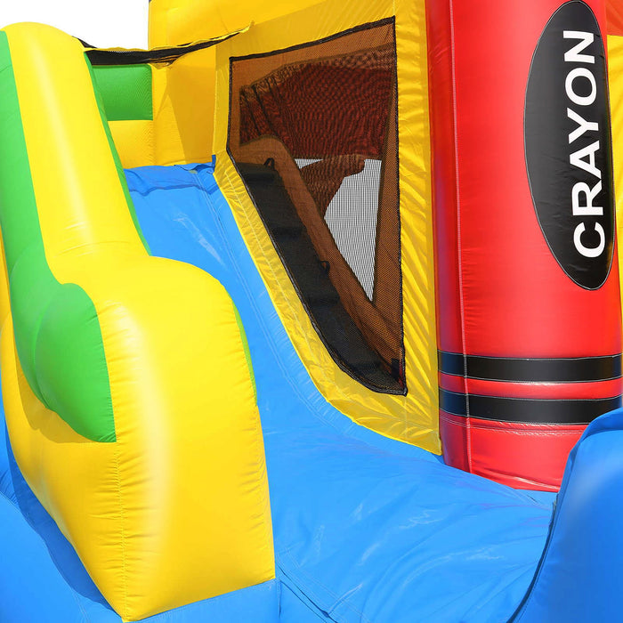 Commercial Crayon Castle Inflatable Bounce House and Slide by Cloud 9 - Backyard Provider