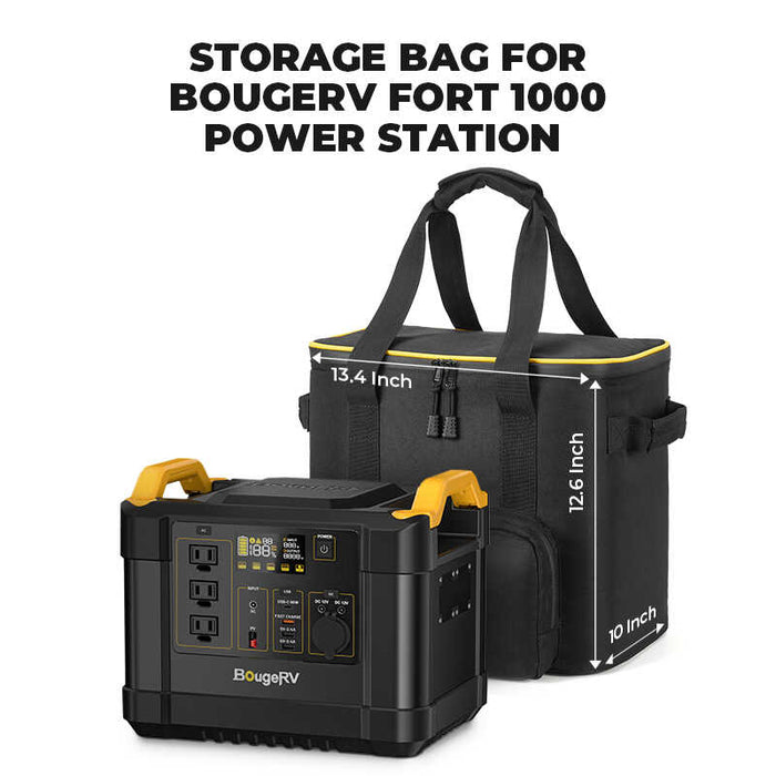 BougeRV FORT 1000 1,120Wh / 1,200W LiFePO4 Portable Power Station / Generator Bundle | ISE120N - Backyard Provider
