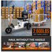 Super Handy GUO098 Compact Electric Tow Cart 2600 lb Towing Capacity 350 lb Load Capacity New