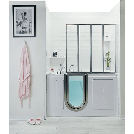 Ella's Bubbles Petite - Acrylic Inward Swinging Door Walk-In Tub (27.5″W x 52.25″L) - Backyard Provider