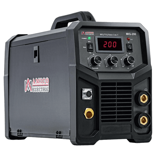 Amico Electric MIG-200 115/230V Dual Voltage 200 Amp MIG/MAG/Flux-cored/Lift-TIG/Stick Arc DC Inverter Welder New - Backyard Provider