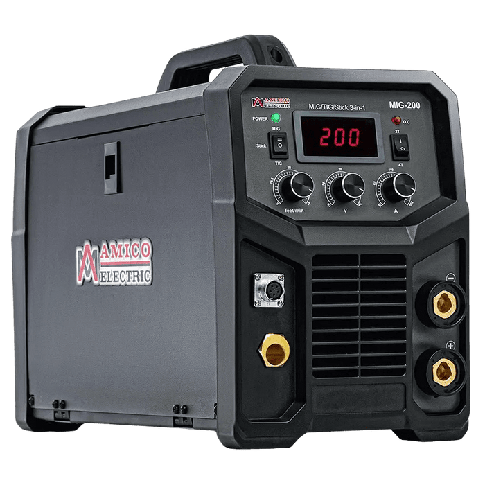 Amico Electric MIG-200 115/230V Dual Voltage 200 Amp MIG/MAG/Flux-cored/Lift-TIG/Stick Arc DC Inverter Welder New - Backyard Provider