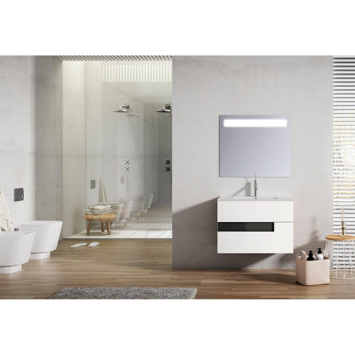 Lucena Bath Vision 24" Contemporary Wood Single Vanity in 6 colors - Backyard Provider