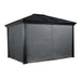 Sojag Cambridge #77 Gazebo 10'x12' With Mesh - Dark grey