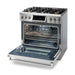 Thor Kitchen Appliance Package - 36 In. Gas Range, Range Hood, Microwave Drawer, Refrigerator, Dishwasher, AP-TRG3601-C-5