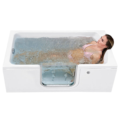 Ella's Bubble Laydown Air - Acrylic Walk In Bathtub (30″W x 60″L) - Backyard Provider
