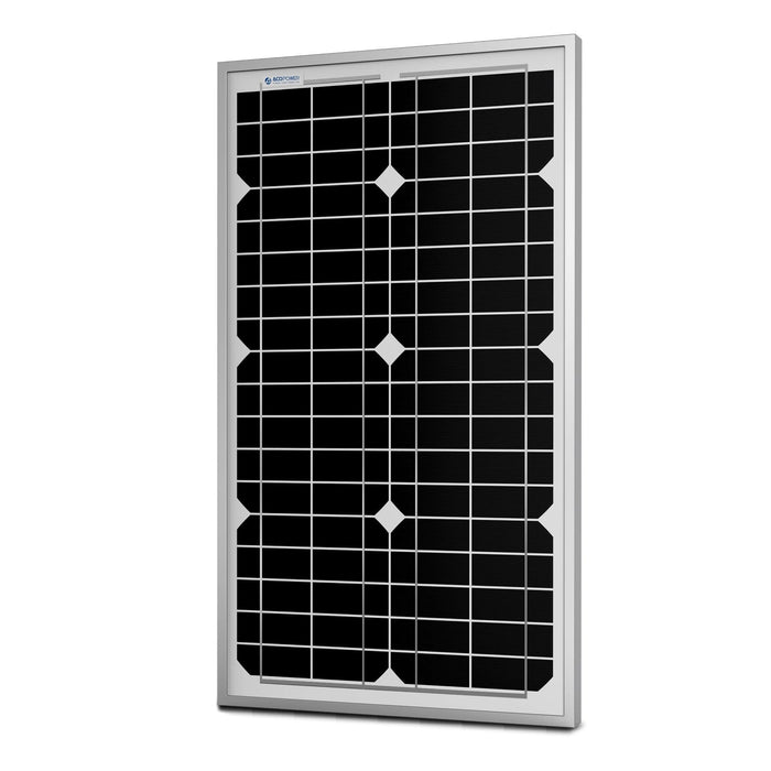 ACOPOWER 30W Mono Solar Panel for 12 Volt Battery Charging - HY030-12M