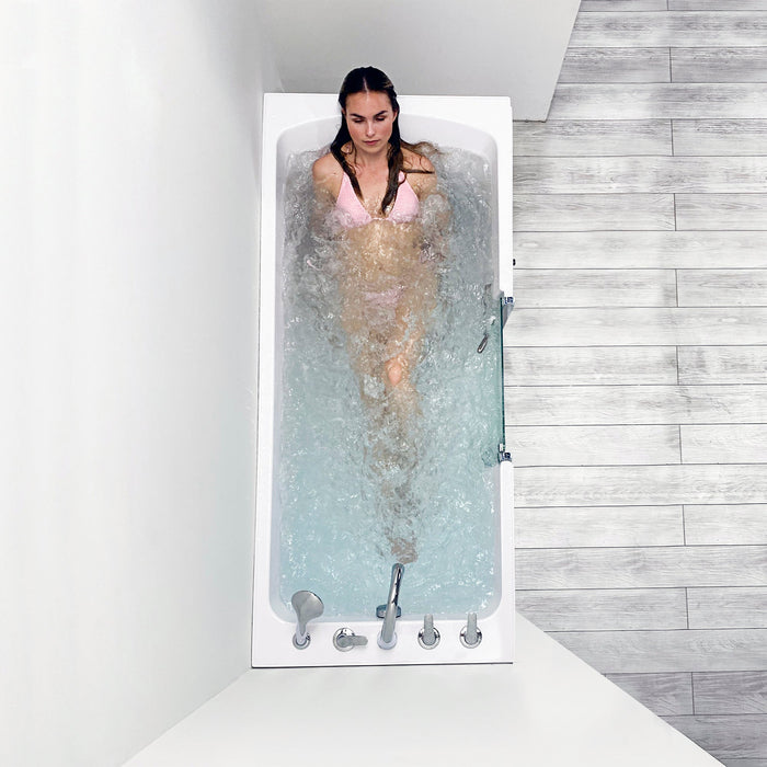 Ella's Bubble Laydown Air – Acrylic Walk In Bathtub (32″W x 72″L) - Backyard Provider