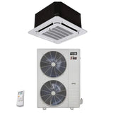 36,000 BTU 19.4 SEER ACiQ Single Zone Platinum Ceiling Cassette Mini Split System w/ Extreme Heat - Backyard Provider