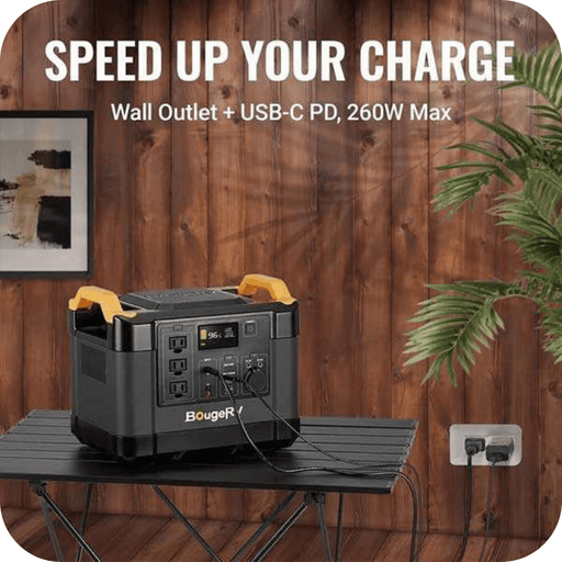 BougeRV NCM 1100Wh Portable Power Station | ISE120M - Backyard Provider