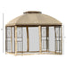 Outsunny 10' x 10' Outdoor Patio Gazebo Canopy with Double Tier Roof - 84C-192