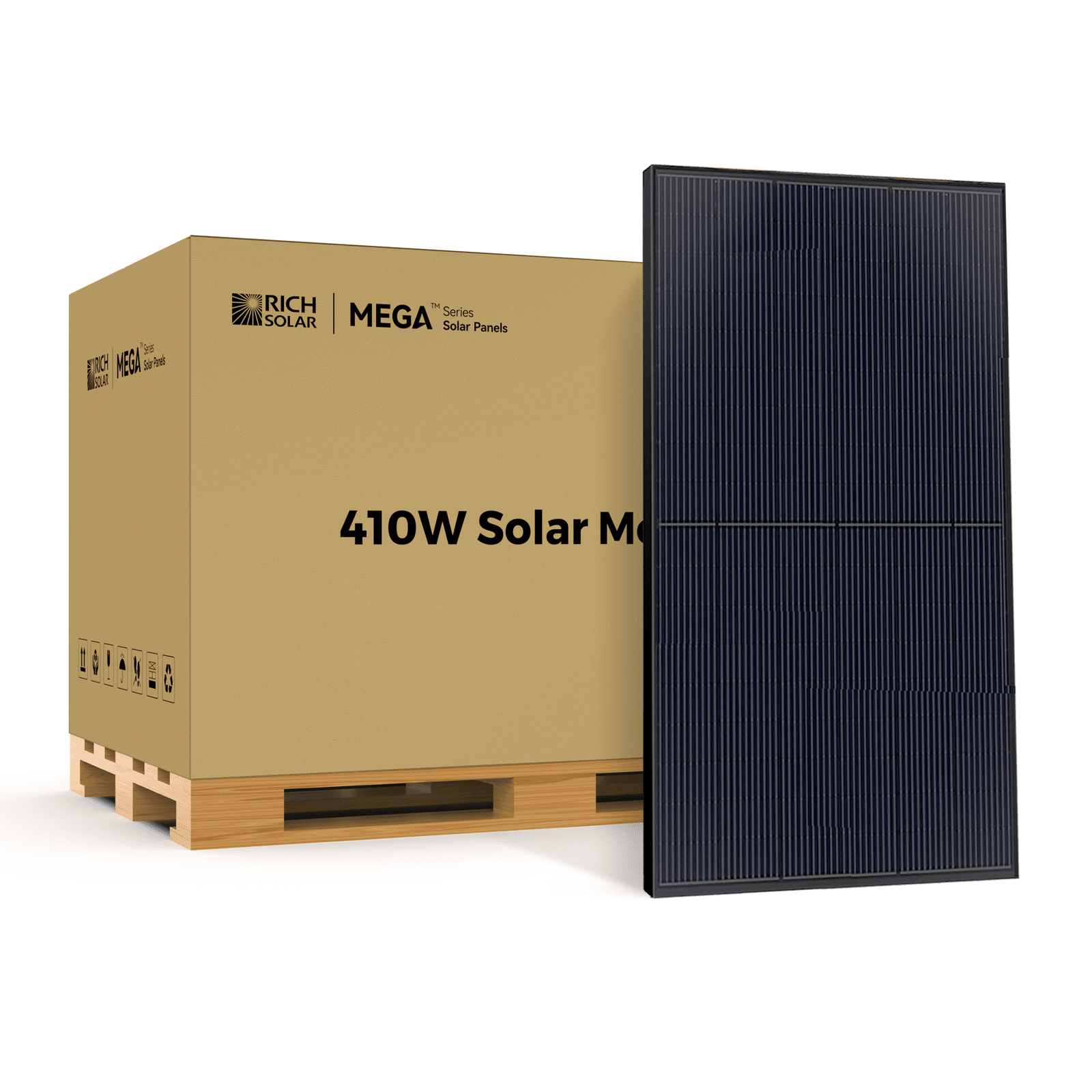 MEGA 410 Watt Monocrystalline Solar Panel | High Efficiency | Black Mono-facial Module | Grid-Tie | Off-Grid - Backyard Provider