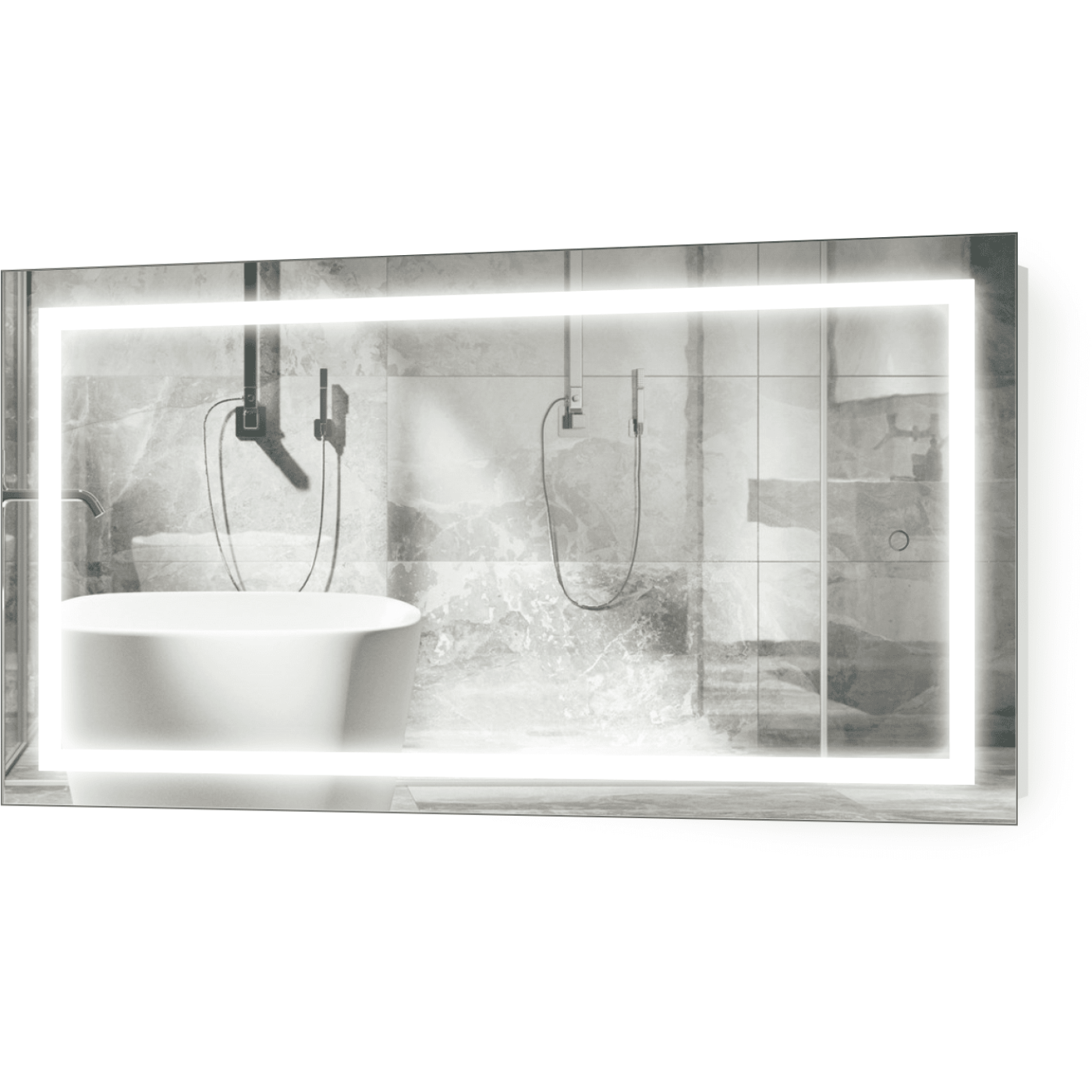 Krugg Icon 48" X 24" LED Bathroom Mirror with Dimmer & Defogger  Lighted Vanity Mirror  ICON4824 - Backyard Provider