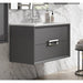 Lucena Bath 32" Décor Tirador Floating Vanity in White, Black, Gray or White and Silver. - Backyard Provider