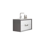 Lucena Bath 24" Décor Tirador Vanity in White, Black, Gray or White and Silver. - Backyard Provider