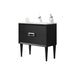 Lucena Bath 24" Décor Tirador Freestanding Vanity in White, Black, Gray or White and Silver. - Backyard Provider