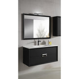 Lucena Bath 40" Décor Tirador Floating Vanity in White, Black, Gray or White and Silver. - Backyard Provider