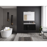 Lucena Bath 48" Décor Cristal Floating Vanity in White / Black / Grey - Backyard Provider