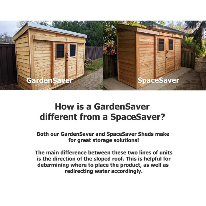 Outdoor Living Today 12'×4' Garden Saver with Sliding Doors - GS124-Slider